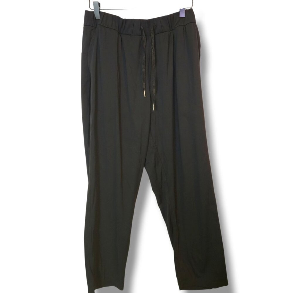 Ajisai traveler pants womens X-Large grey pull-on drawstring pockets